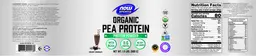 Label for Organic Pea Protein Creamy Chocolate