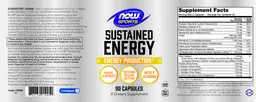 Label for Sustained Energy