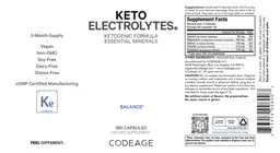 Label for Keto Electrolytes