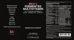 Label for Men's Fermented Multivitamin