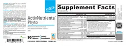 Label for ActivNutrients Phyto
