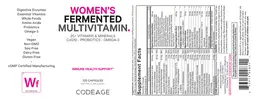 Label for Women's Fermented Multivitamin