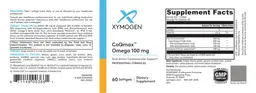Label for CoQmax Omega 100 mg