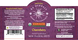 Label for Organic Chasteberry