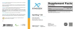 Label for OptiMag 125