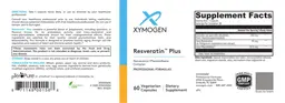 Label for Resveratin Plus