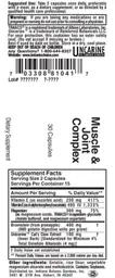 Label for Muscle & Joint Complex