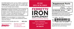Label for Ferrets Iron Supplement 325 mg