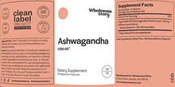 Label for Ashwagandha KSM-66 300 mg