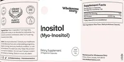 Label for Inositol (Myo-Inositol) 2000 mg