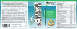 Label for Daily Essential Nutrients with added Vitamers