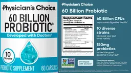 Label for 60 Billion Probiotic