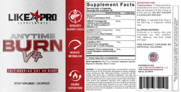 Label for Anytime Burn V4