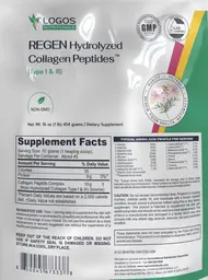 Label for REGEN Hydrolyzed Collagen Peptides