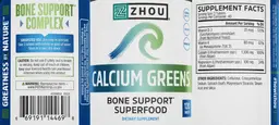 Label for Calcium Greens