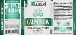 Label for Calm Now