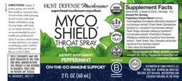 Label for Myco Shield Spray Peppermint