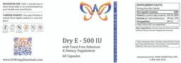 Label for Dry E - 500 IU