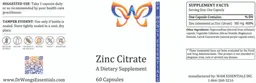 Label for Zinc Citrate