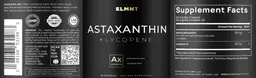 Label for Astaxanthin + Lycopene