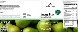 Label for EnergyFizz Pear Flavor