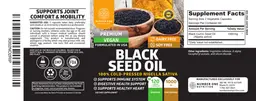 Label for Black Seed Oil 1000 mg