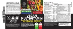 Label for Vegan Multivitamin