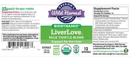 Label for Biodynamic LiverLove Extract