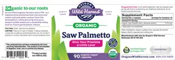 Label for Saw Palmetto