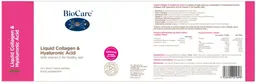 Label for Liquid Collagen & Hyaluronic Acid
