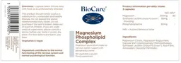 Label for Magnesium Phospholipid Complex