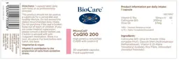 Label for MicroCell CoQ10 200