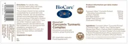 Label for MicroCell Curcumin Turmeric Complex