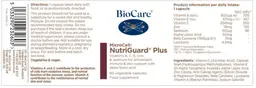 Label for MicroCell NutriGuard Plus