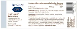 Label for Nutrisorb Selenium