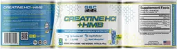 Label for Creatine HCl + HMB Blue Lemonade