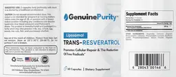 Label for Liposomal Trans-Resveratrol