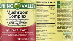 Label for Mushroom Complex
