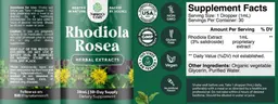 Label for Rhodiola Rosea