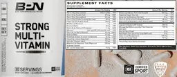 Label for Strong Multi-Vitamin