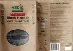Label for Black Harad / Choti Harad Fruits