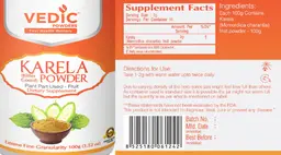 Label for Karela Powder