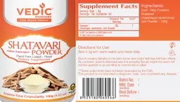 Label for Shatavari Powder