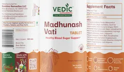 Label for Madhunash Vati Tablets