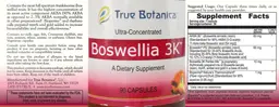 Label for Boswellia 3K