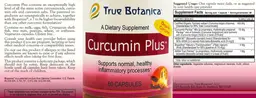 Label for Curcumin Plus