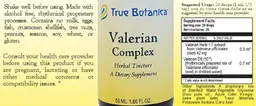 Label for Valerian Complex
