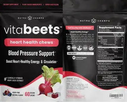 Label for VitaBeets Berry-Pom Natural Flavor