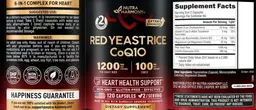 Label for Red Yeast Rice 1200 mg CoQ10 100 mg