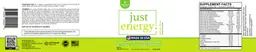 Label for Just Energy Lemon Lime